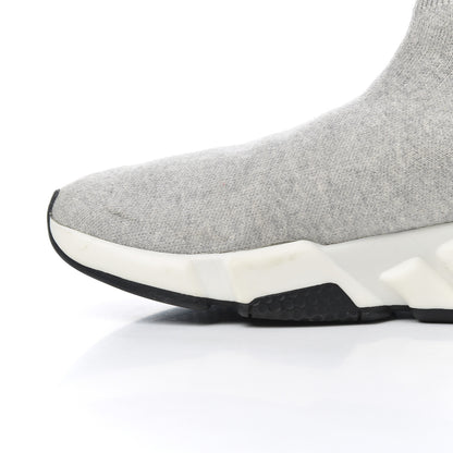 Balenciaga Sweatshirt Knit Bi-Color Sole Womens Speed Sneakers 39 Grey White Black 9 of 17