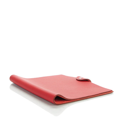 Hermes Togo Ulysse MM Notebook Cover Rouge Casaque 4 of 7
