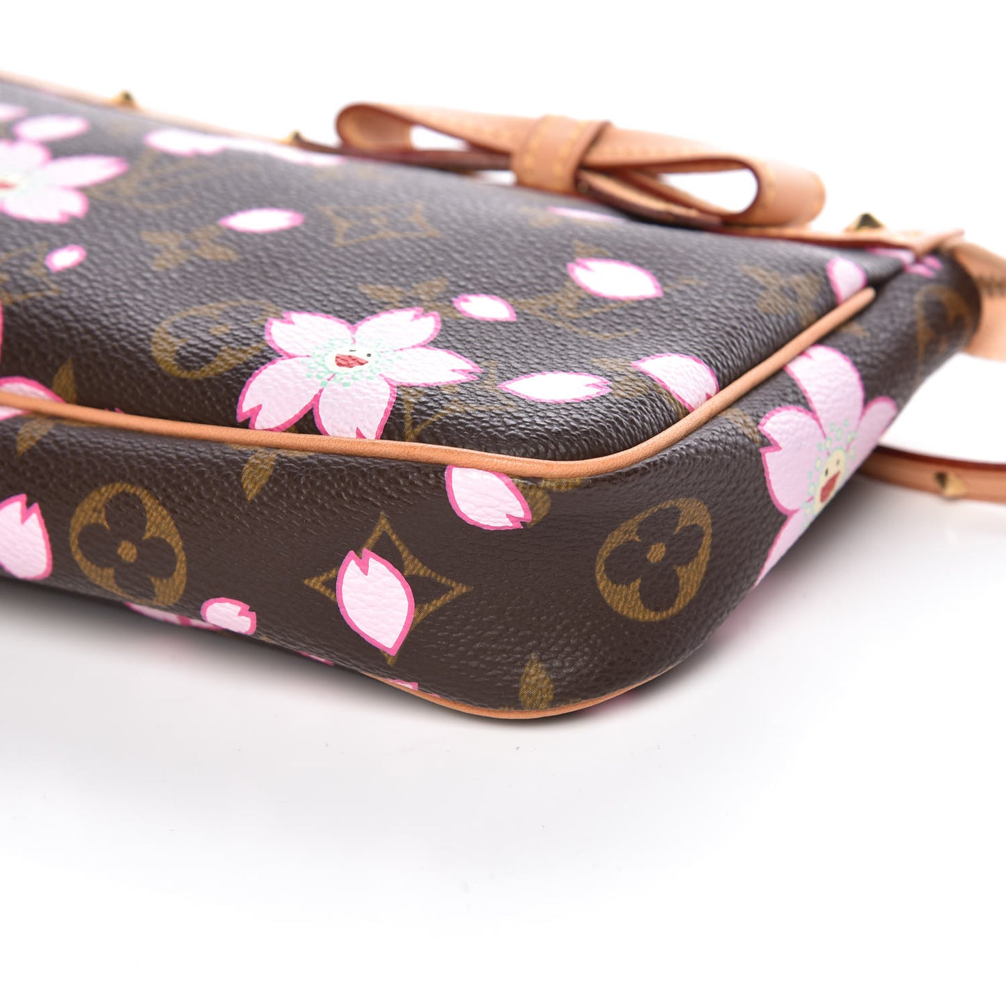 Monogram Cherry Blossom Pochette Accessories Brown