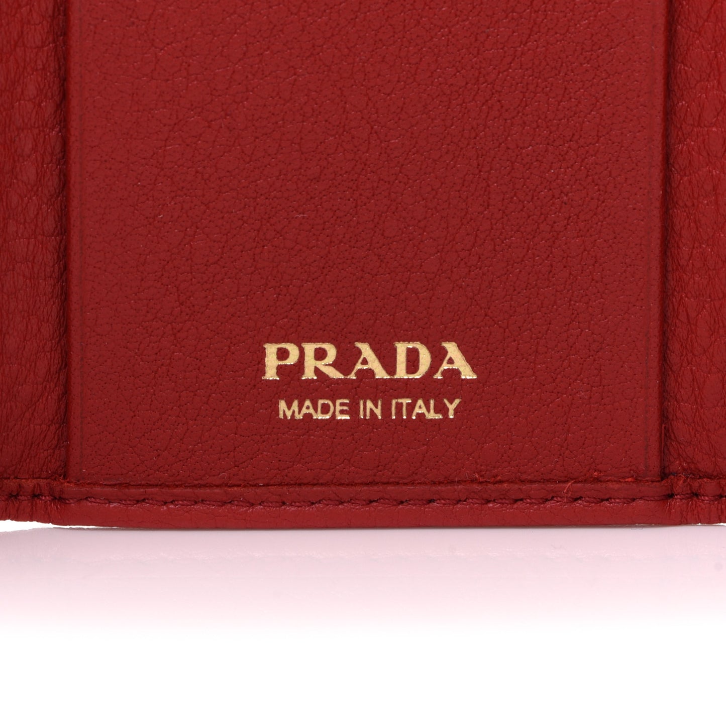 Vitello Grain 6 Key Holder Rosso