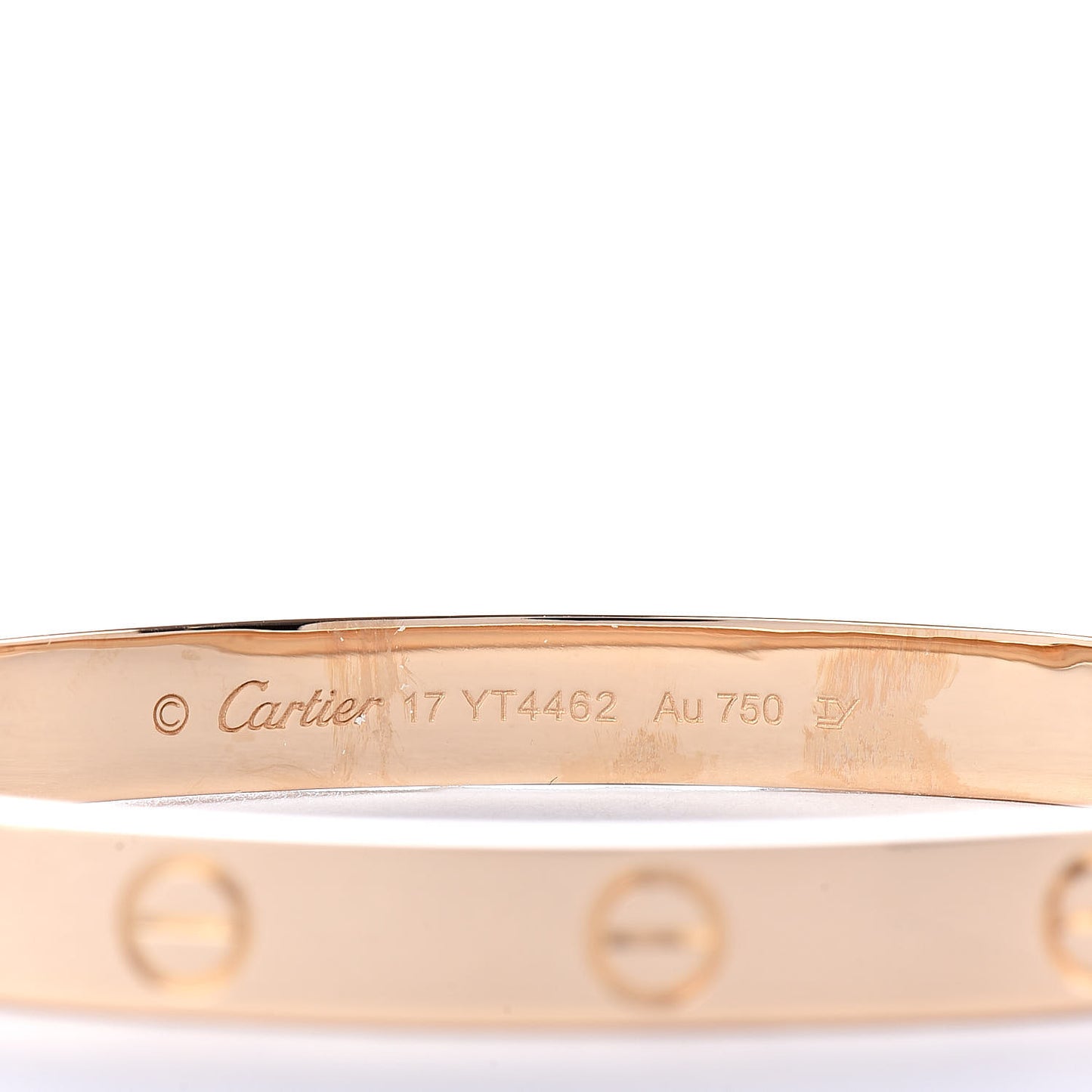 18K Yellow Gold LOVE Bracelet 17