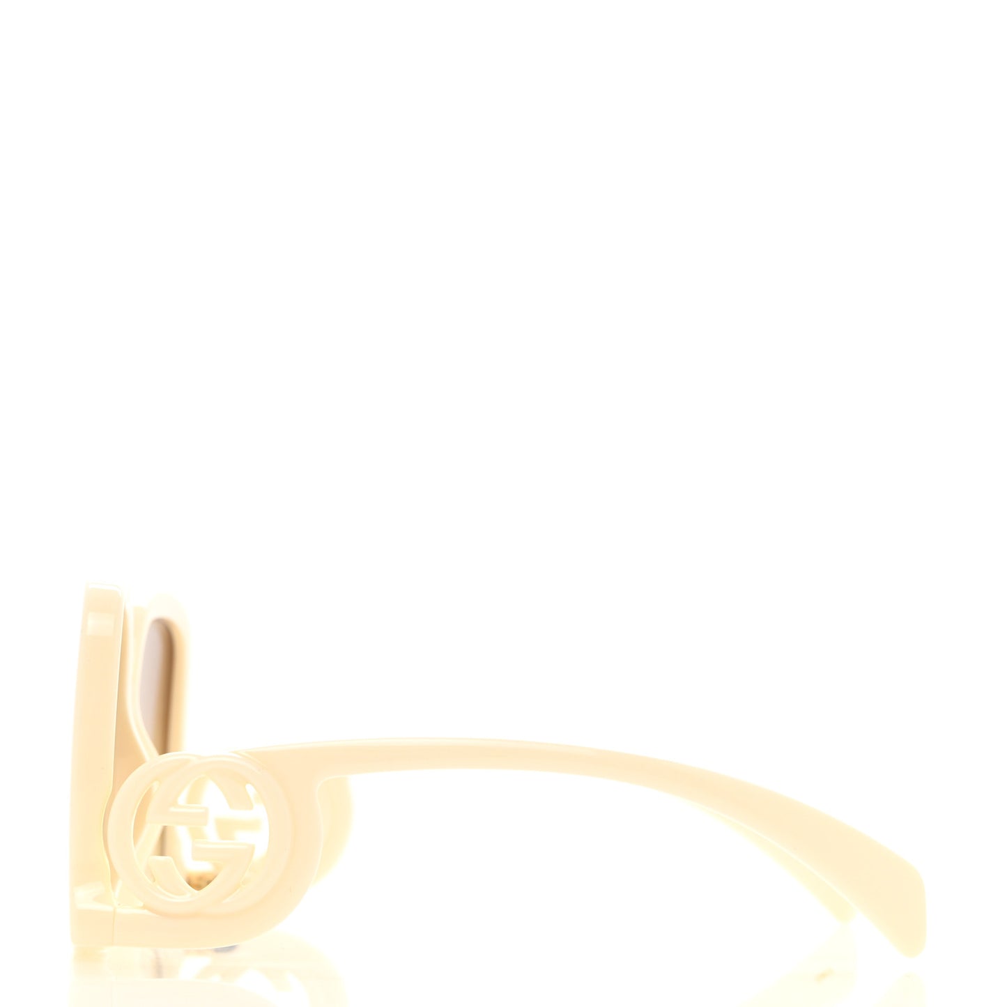 Acetate Rectangle Frame Sunglasses GG1326S White