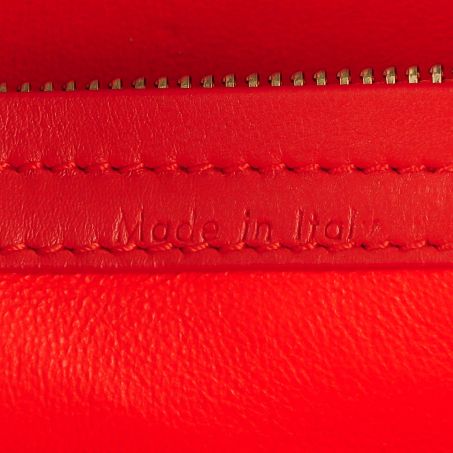 Celine Nubuck Medium Phantom Luggage Bright Orange 7 of 8