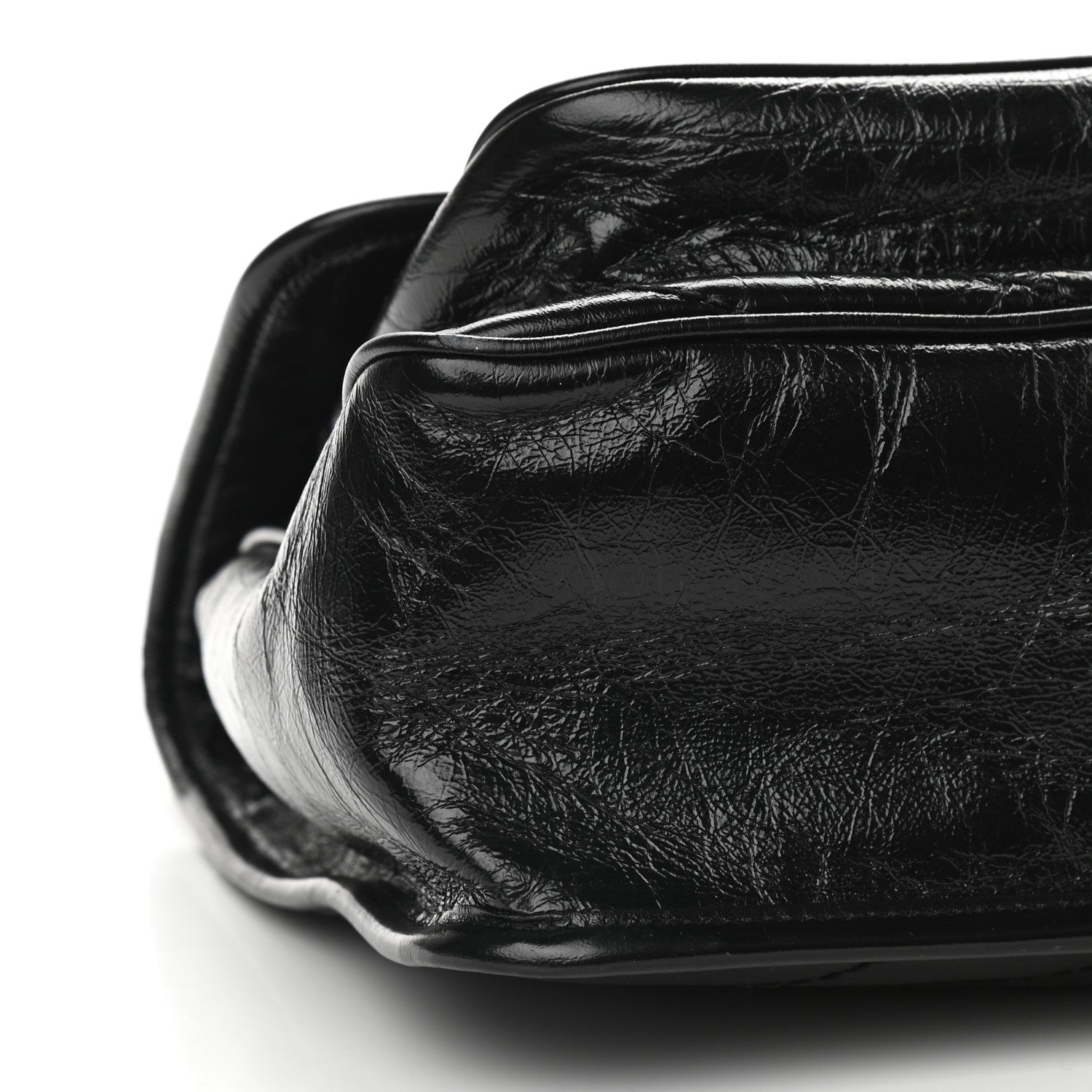 Saint Laurent Crinkled Calfskin Matelasse Monogram Medium Niki Chain Satchel Black 8 of 9
