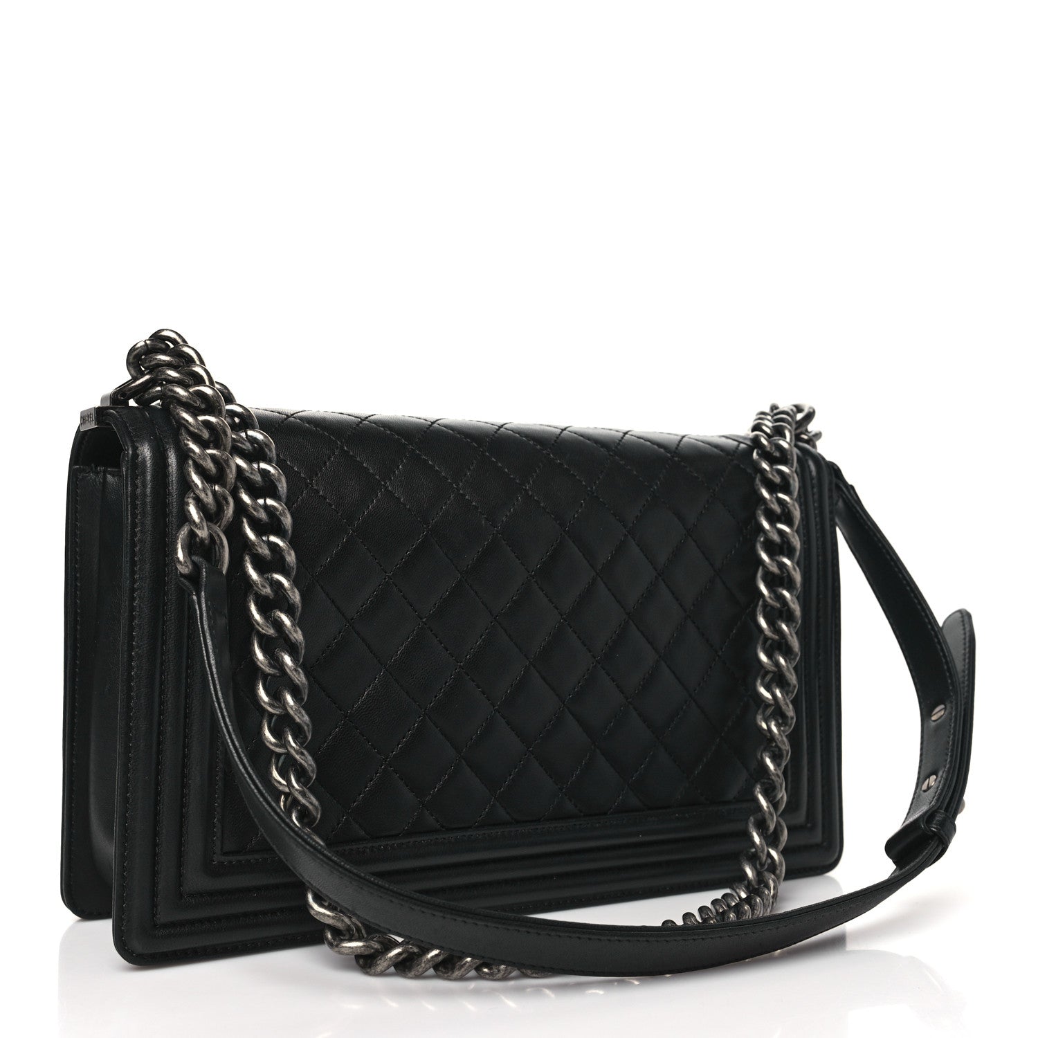 Chanel Lambskin Quilted New Medium Boy Flap Black 3 of 8
