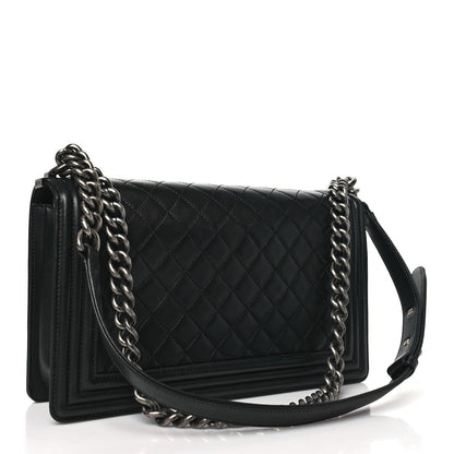 Chanel Lambskin Quilted New Medium Boy Flap Black 3 of 8