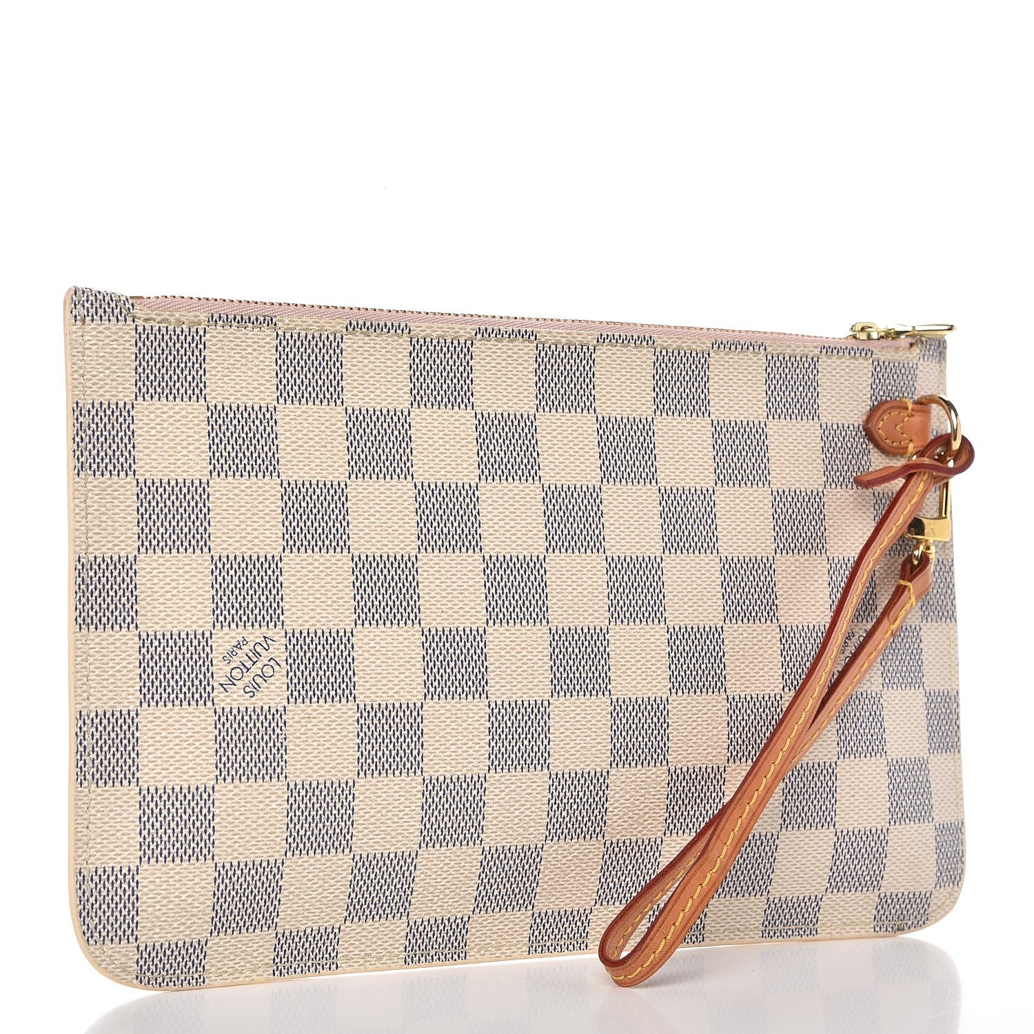 Louis Vuitton Damier Azur Neverfull MM GM Pochette Rose Ballerine 3 of 8