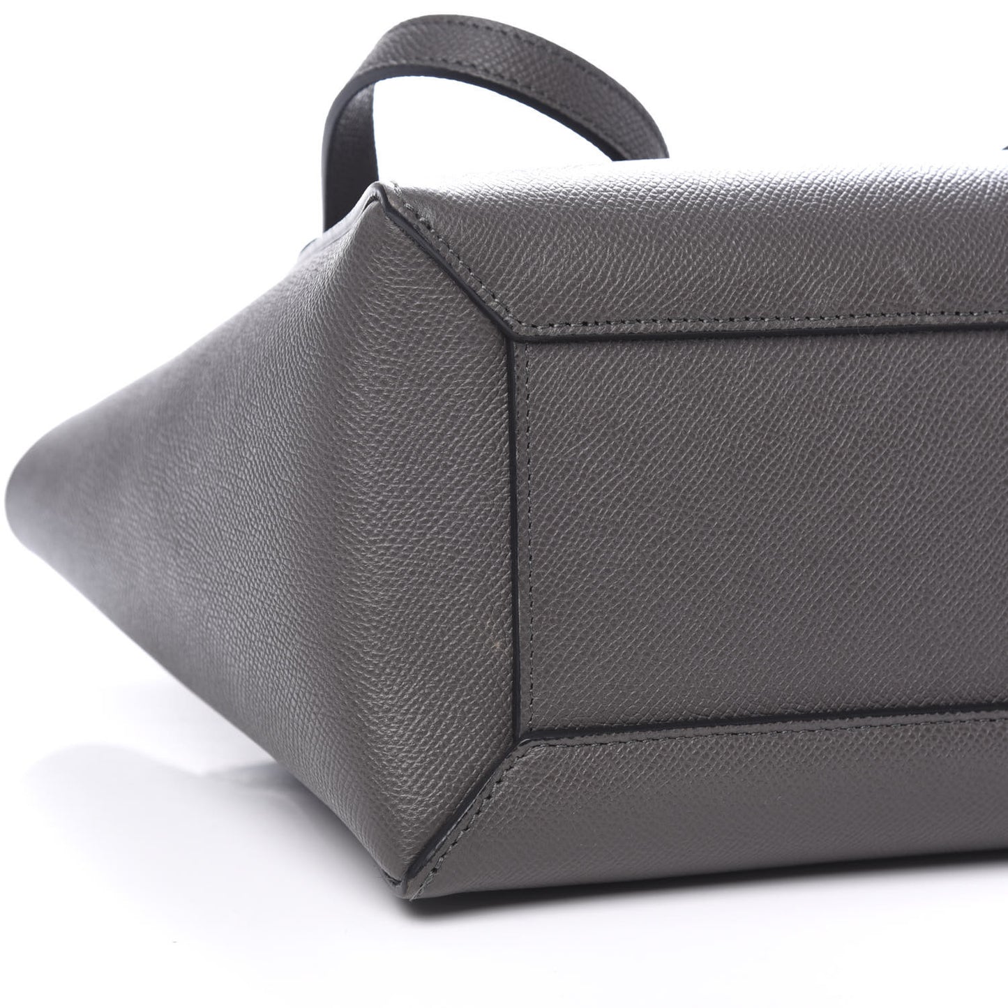 Grained Calfskin Micro Belt Bag Grey