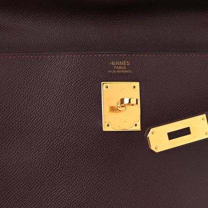 Hermes Epsom Kelly Retourne 32 Raisin 6 of 11