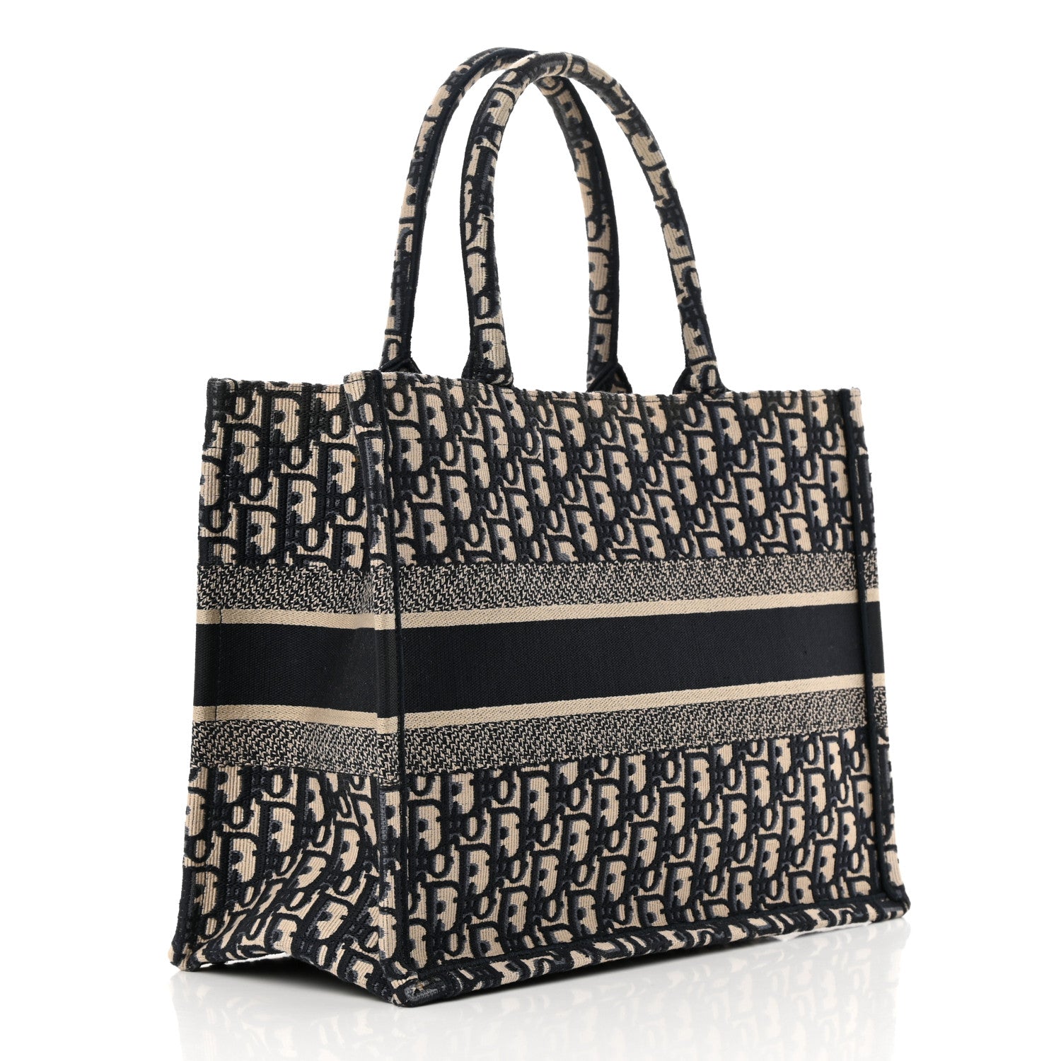 Christian Dior Oblique Medium Book Tote Blue Multicolor 3 of 12