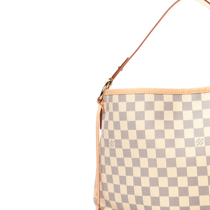 Louis Vuitton Damier Azur Delightful MM Rose Ballerine 10 of 11