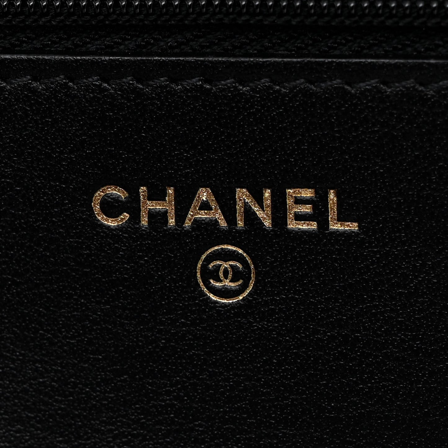 Tweed Quilted Wallet On Chain WOC Black Ecru White