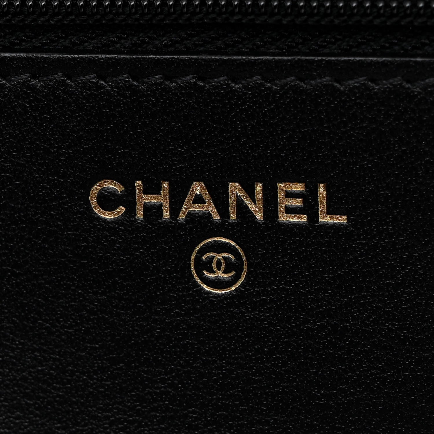 Chanel Tweed Quilted Wallet On Chain WOC Black Ecru White 6 of 12