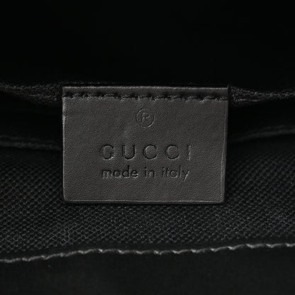 Gucci GG Supreme Monogram Web Small Flat Messenger Bag Black Grey 6 of 12