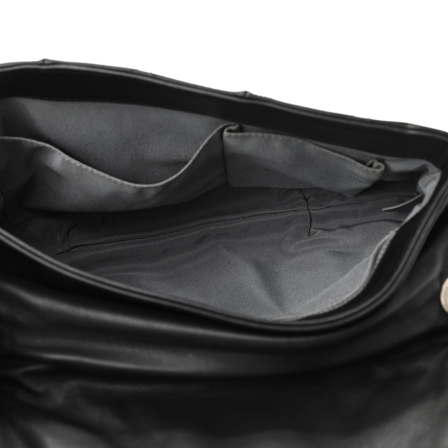 Chanel Calfskin Coco Pleats Messenger Flap Black 5 of 10
