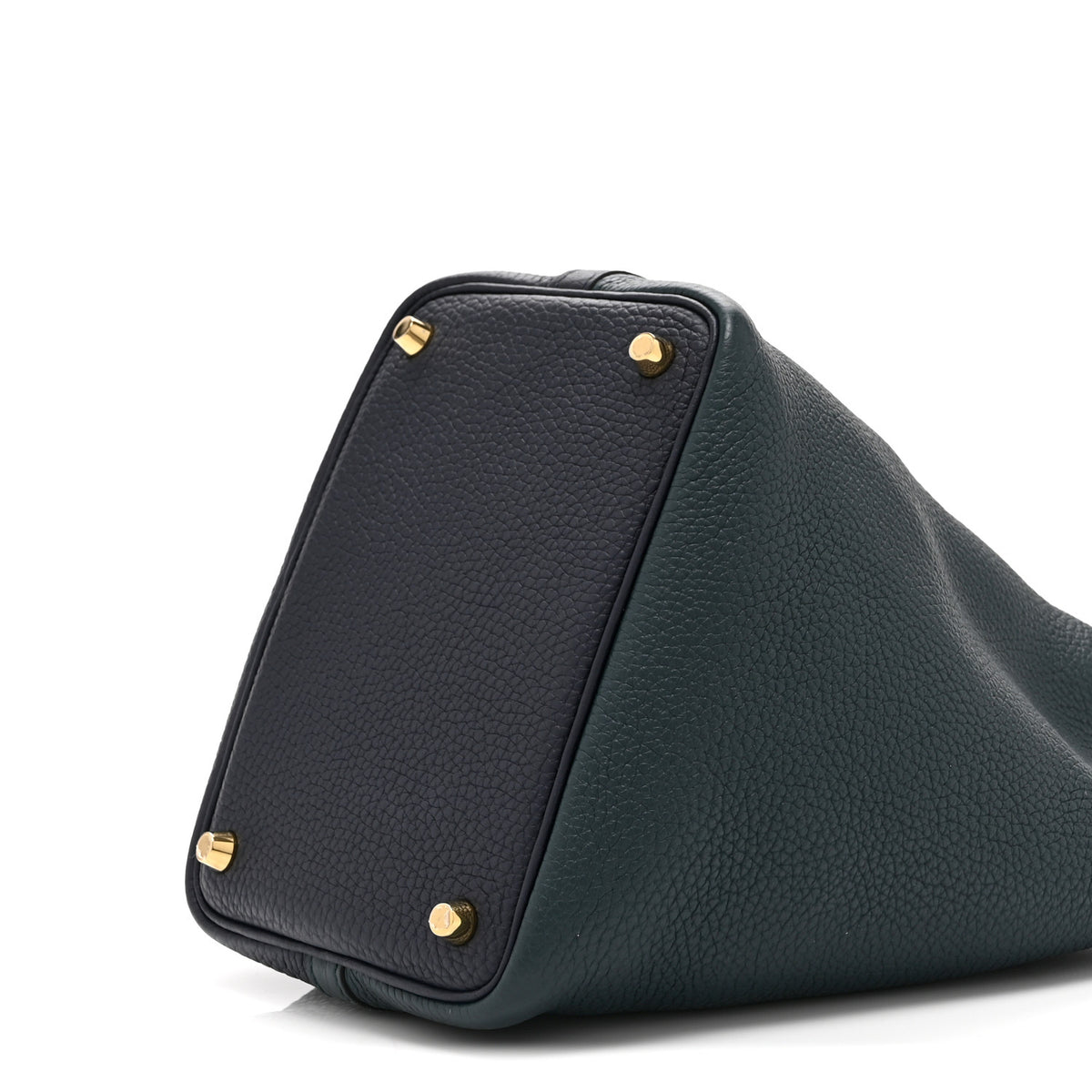 Hermes Taurillon Clemence Casaque Picotin Lock  18 PM Vert Bosphore Deep Bleu 10 of 11