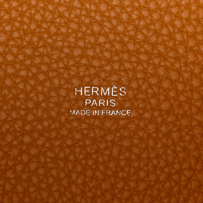 Hermes Taurillon Clemence Swift Eclat Picotin Lock 18 PM Sesame Lime 6 of 11
