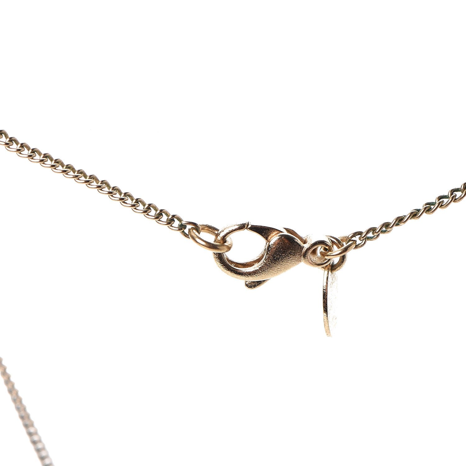 Chanel Enamel CC Camellia Necklace Gold 5 of 6