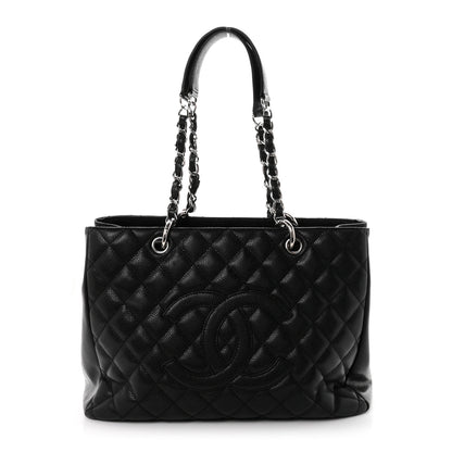 Chanel Caviar Quilted Grand Shopping Tote GST Black 1 of 10