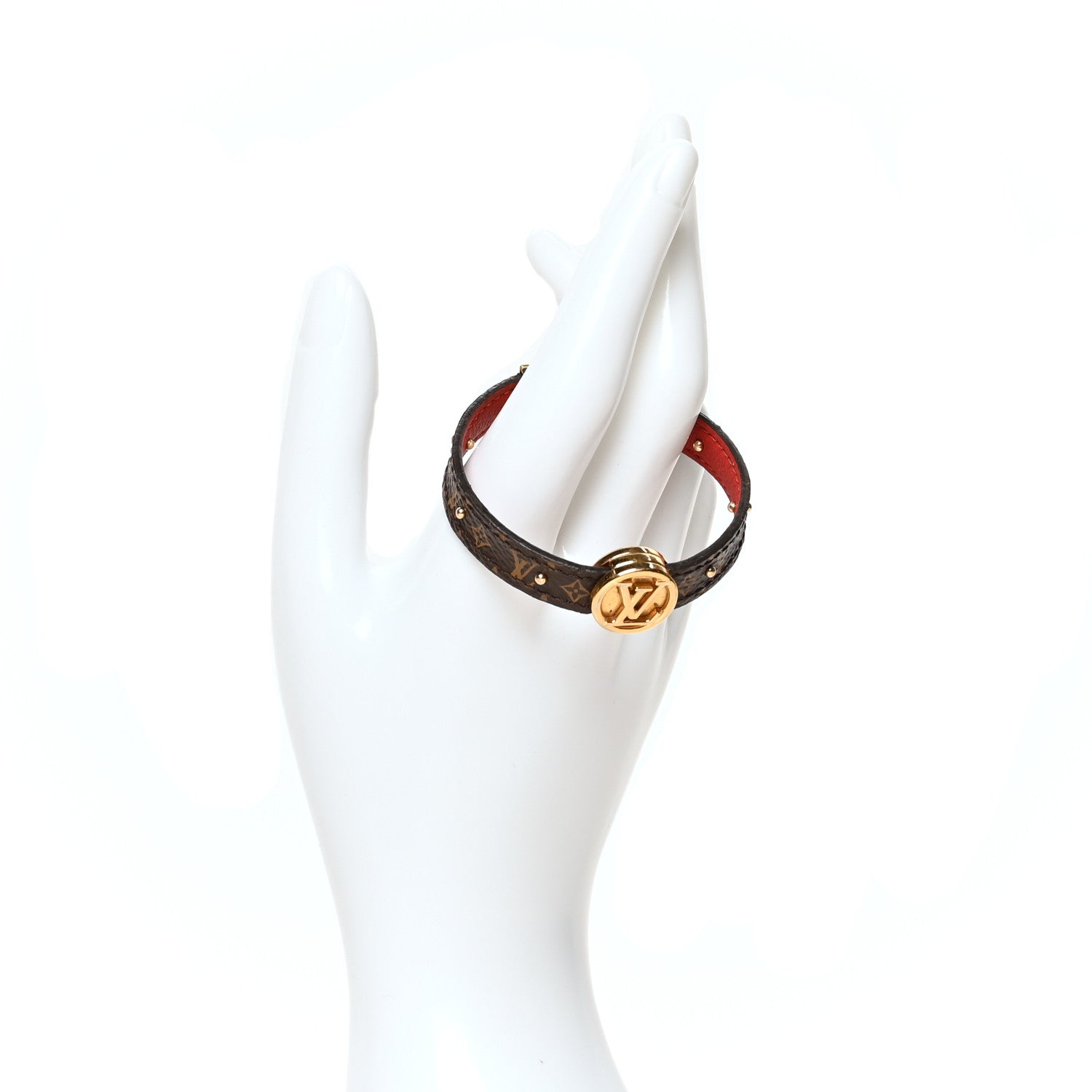 Louis Vuitton Monogram LV Circle Reversible Bracelet 17 Black 2 of 6