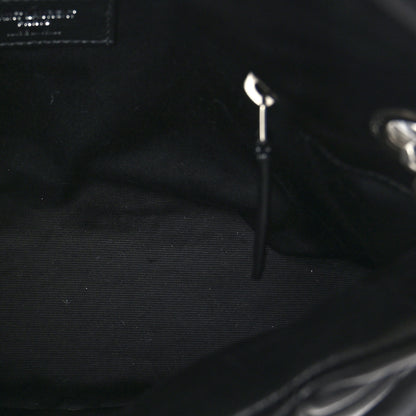 Saint Laurent Lambskin Quilted Small Loulou Puffer Monogram Chain Satchel Black 5 of 9
