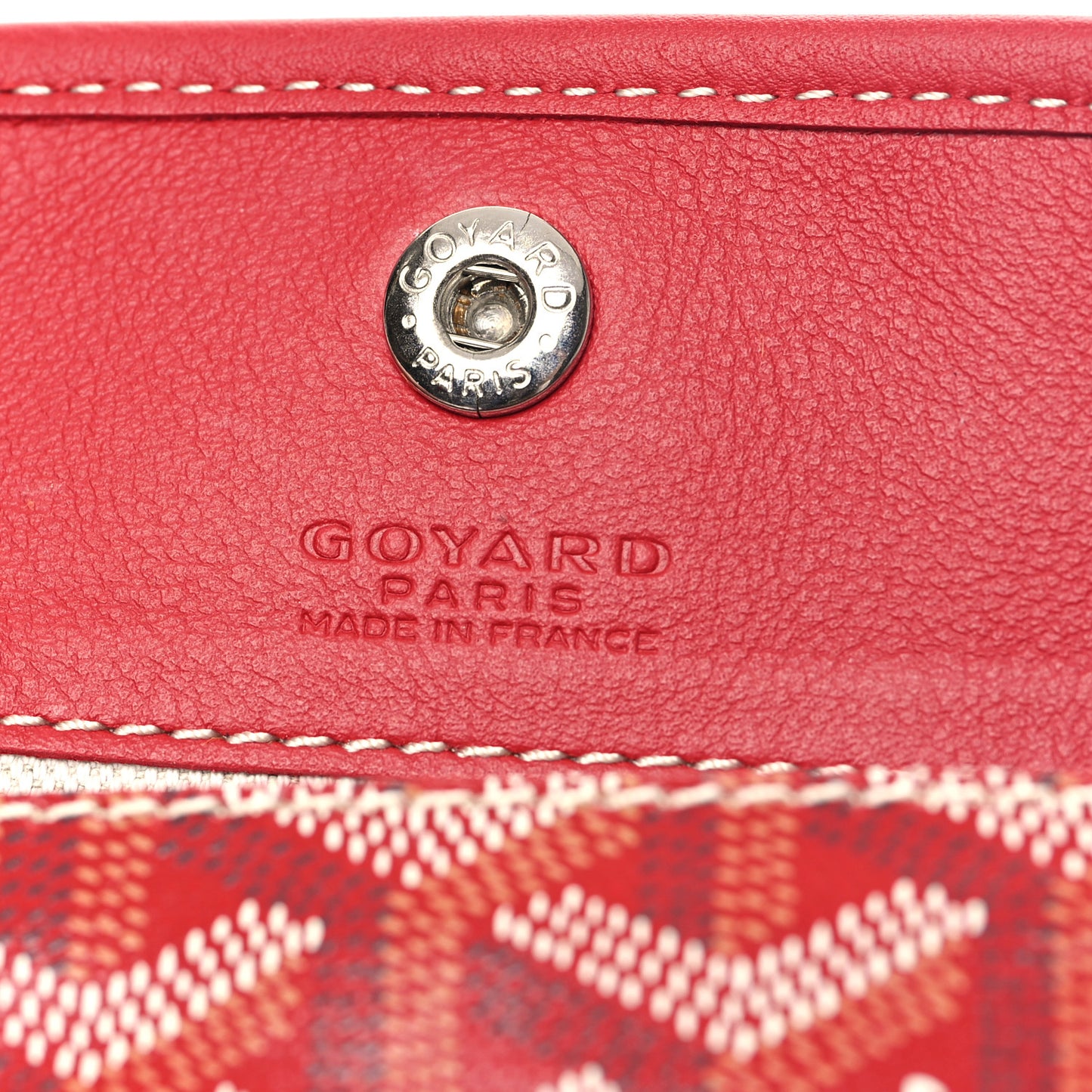 Goyardine Reversible Mini Anjou Red