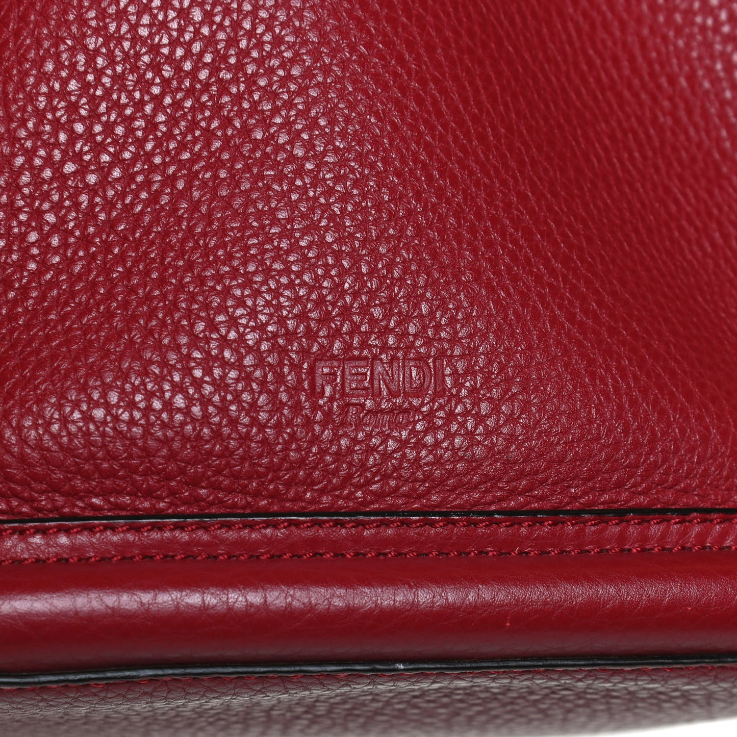 Cuoio Romano Selleria F is Fendi Grande Mon Tresor Pocket Bucket Bag Rosso