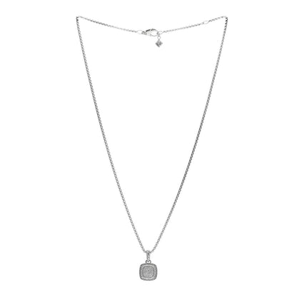 David Yurman DAVID YURMAN Sterling Silver Diamond Pave 7mm Petite Albion Pendant Necklace 2 of 4