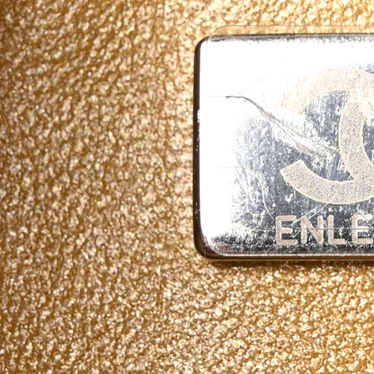 Chanel Calfskin Lizard Embossed Wallet On Chain WOC Gold 7 of 11