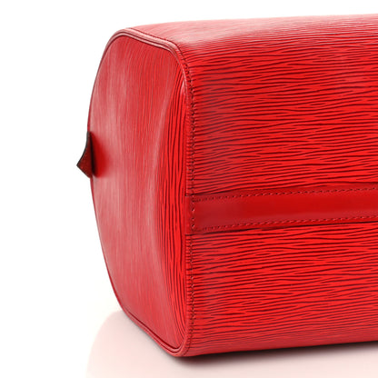 Louis Vuitton Epi Speedy 30 Castillan Red 8 of 9
