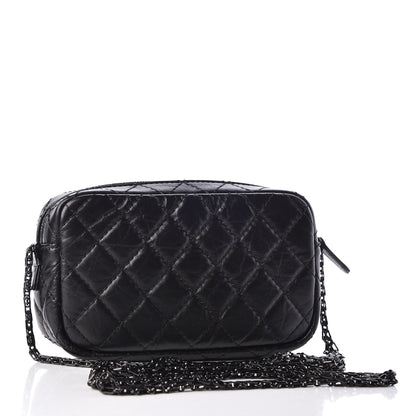 Chanel Aged Calfskin Quilted Mini Reissue Camera Case So Black 3 of 11