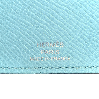 Hermes Epsom Bearn Multicles 4 Key Holder Bleu Atoll 5 of 8