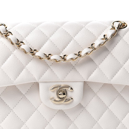 Chanel Caviar Quilted Small Double Flap White 10 of 11