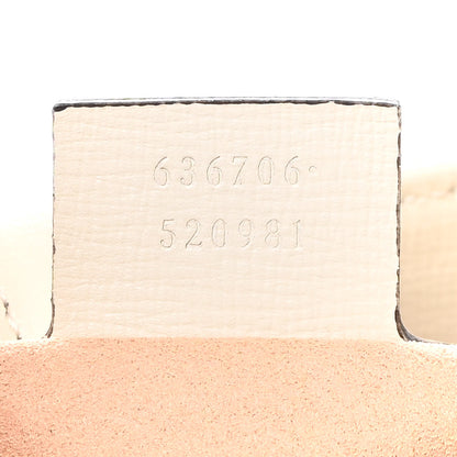 Gucci GG Supreme Monogram Azalea Calfskin Web Small Jackie 1961 Hobo Beige Ebony Mystic White 7 of 9