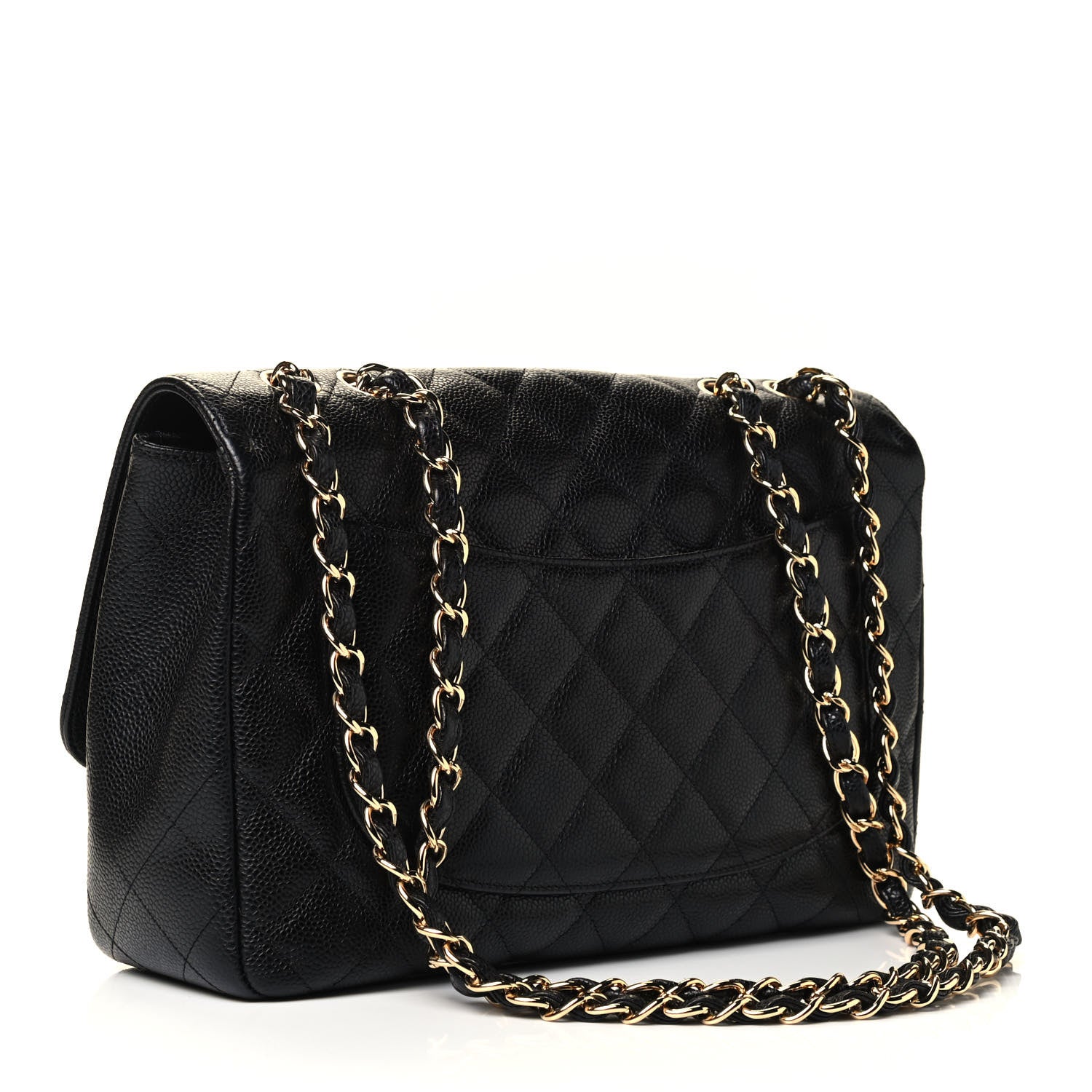 Chanel Caviar Quilted Jumbo Single Flap Black 2 of 4