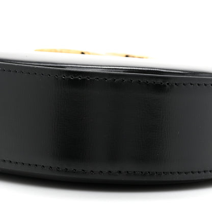 Celine Shiny Calfskin Medium Tilly Triomphe Shoulder Bag Black 8 of 10