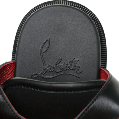 Christian Louboutin Calfskin Velcrissimo Flat Sandals 38.5 Black 13 of 15