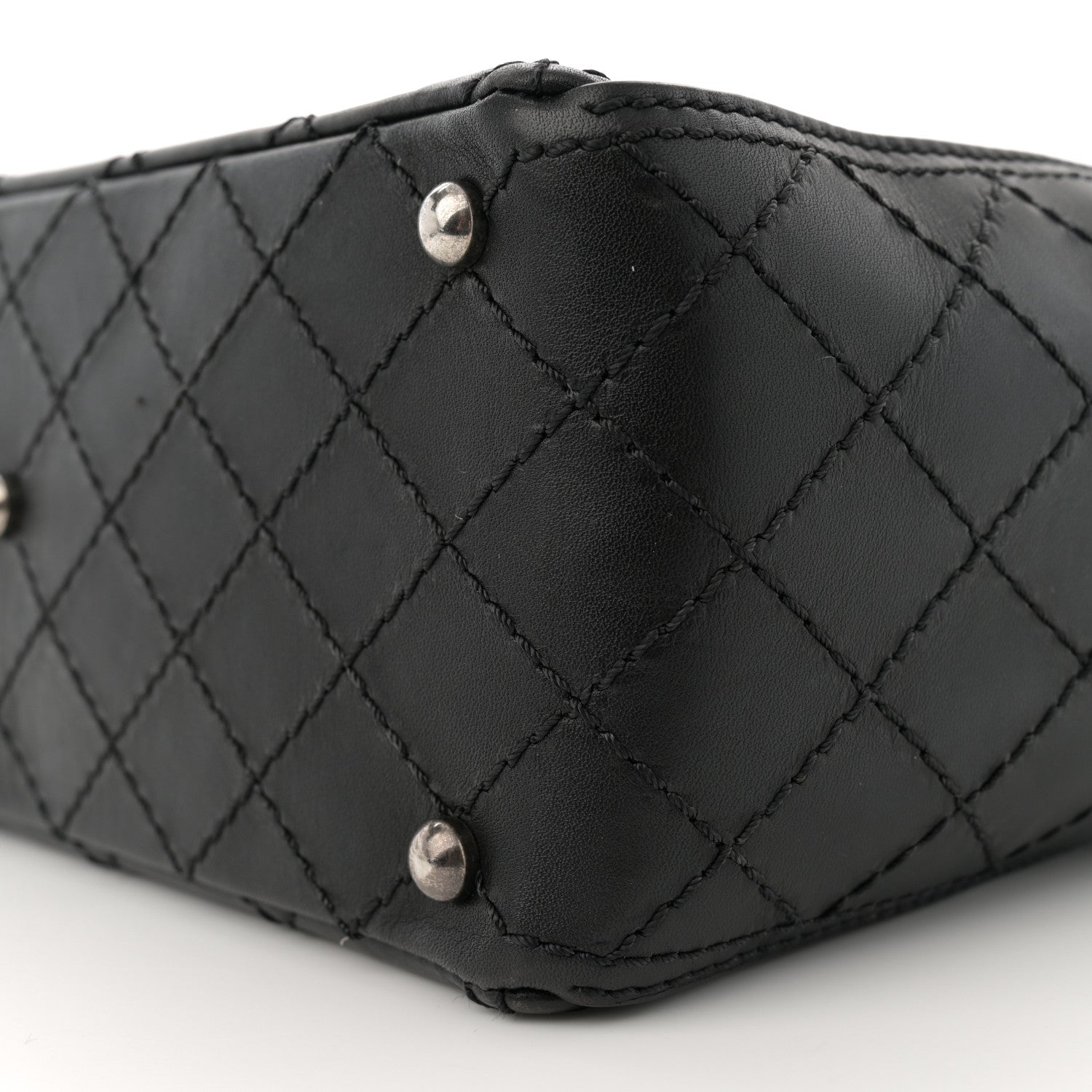 Chanel Grained Calfskin CC Pocket Tote Black 10 of 11