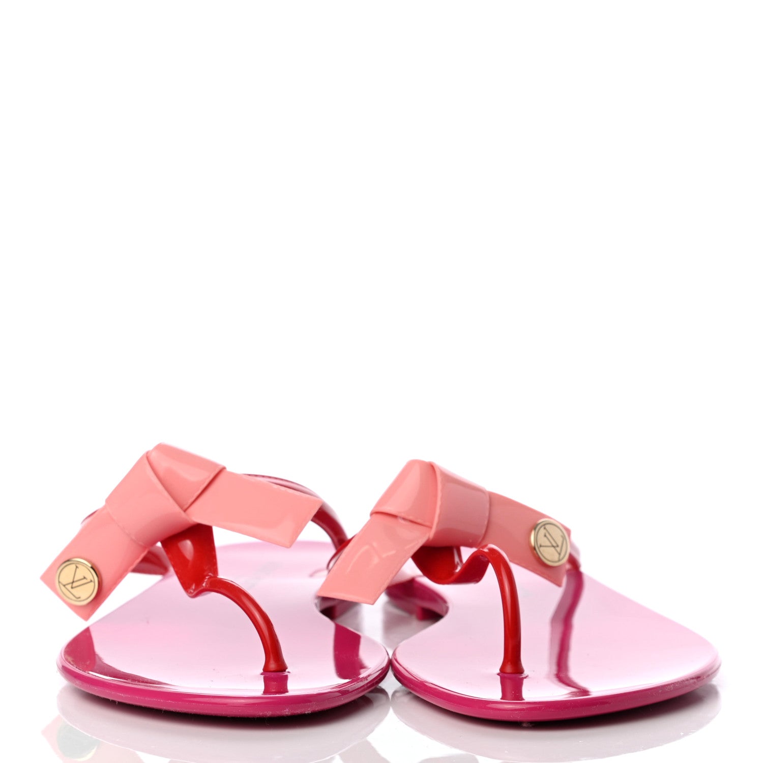 Louis Vuitton Patent Seastar Thong Sandals 39 Pink 2 of 8