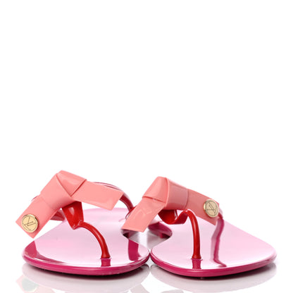 Louis Vuitton Patent Seastar Thong Sandals 39 Pink 2 of 8