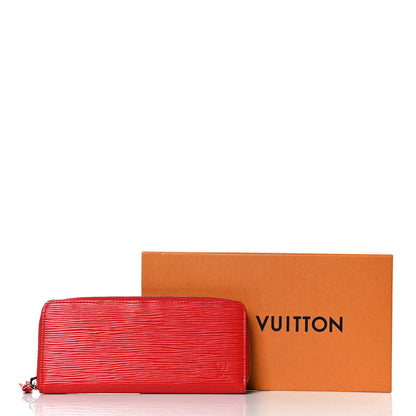 Louis Vuitton Epi Clemence Wallet Coquelicot 10 of 10