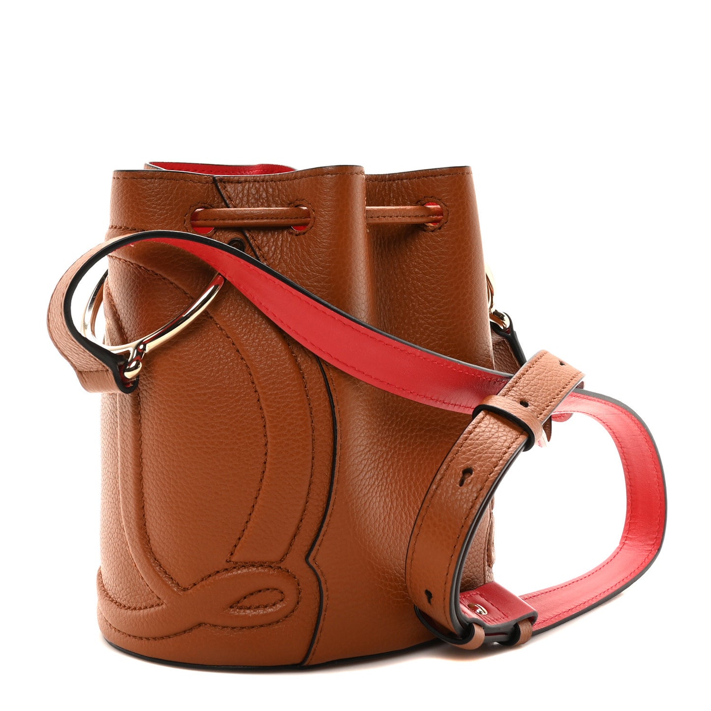 Calfskin Empire By My Side Bucket Bag Cuoio