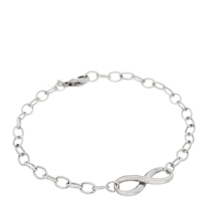 Tiffany Sterling Silver Infinity Chain Bracelet 1 of 3
