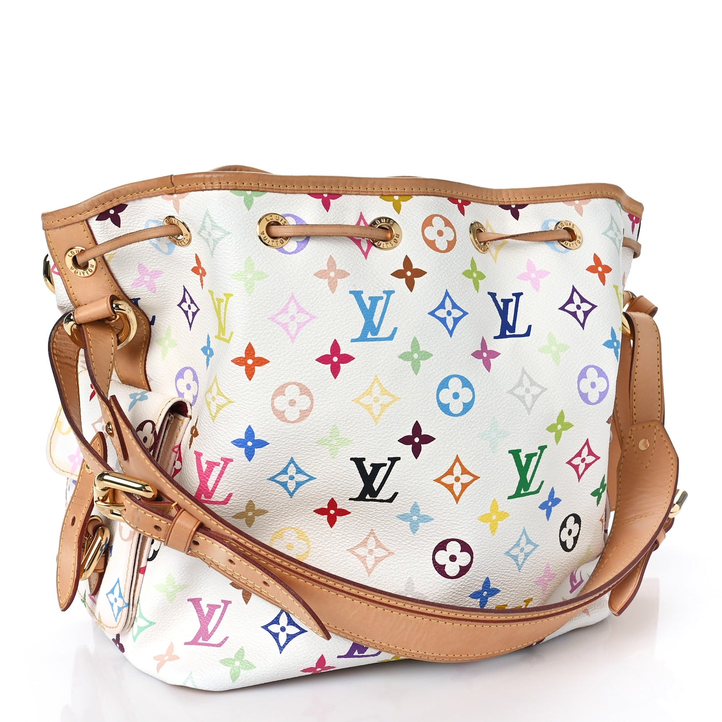 Monogram Multicolor Petit Noe White