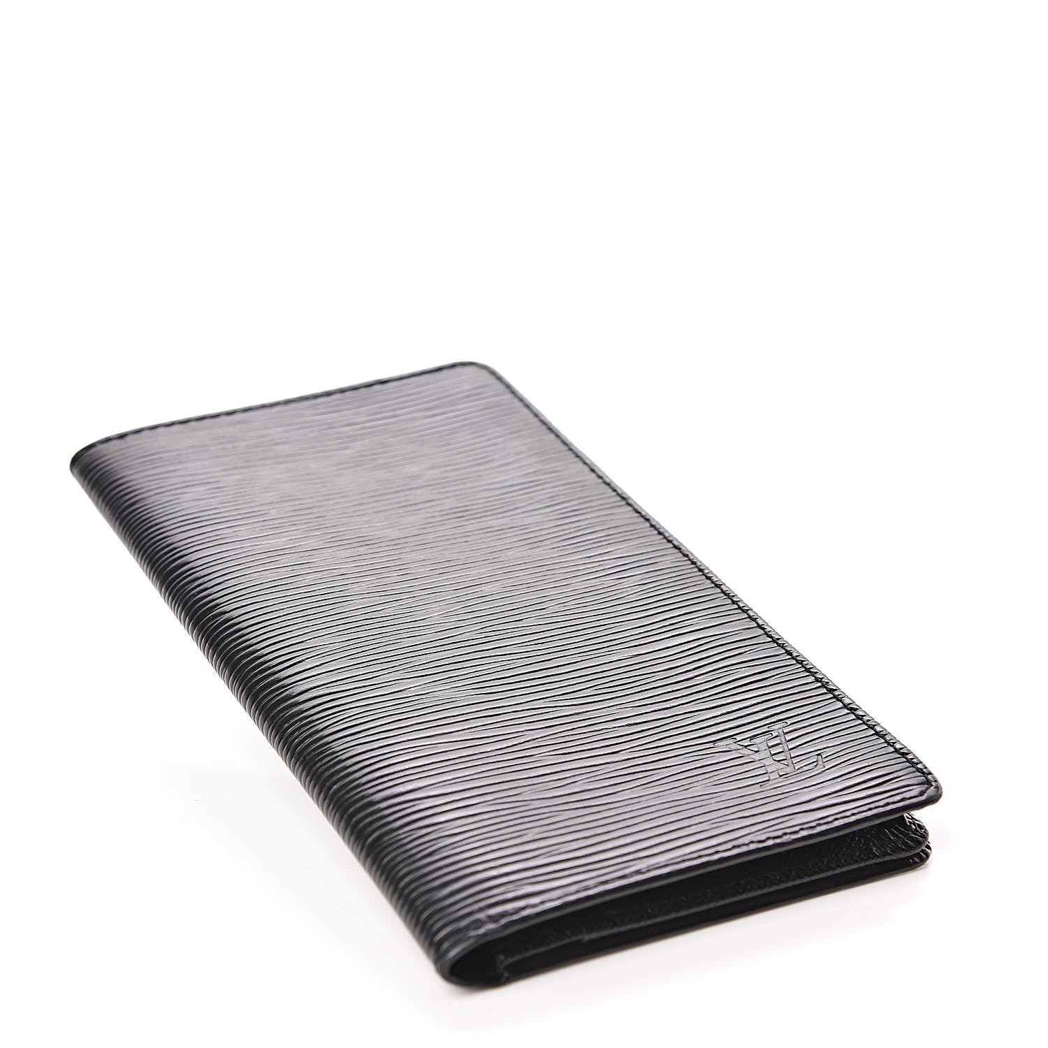 Louis Vuitton Epi Checkbook Organizer Wallet Black 4 of 9