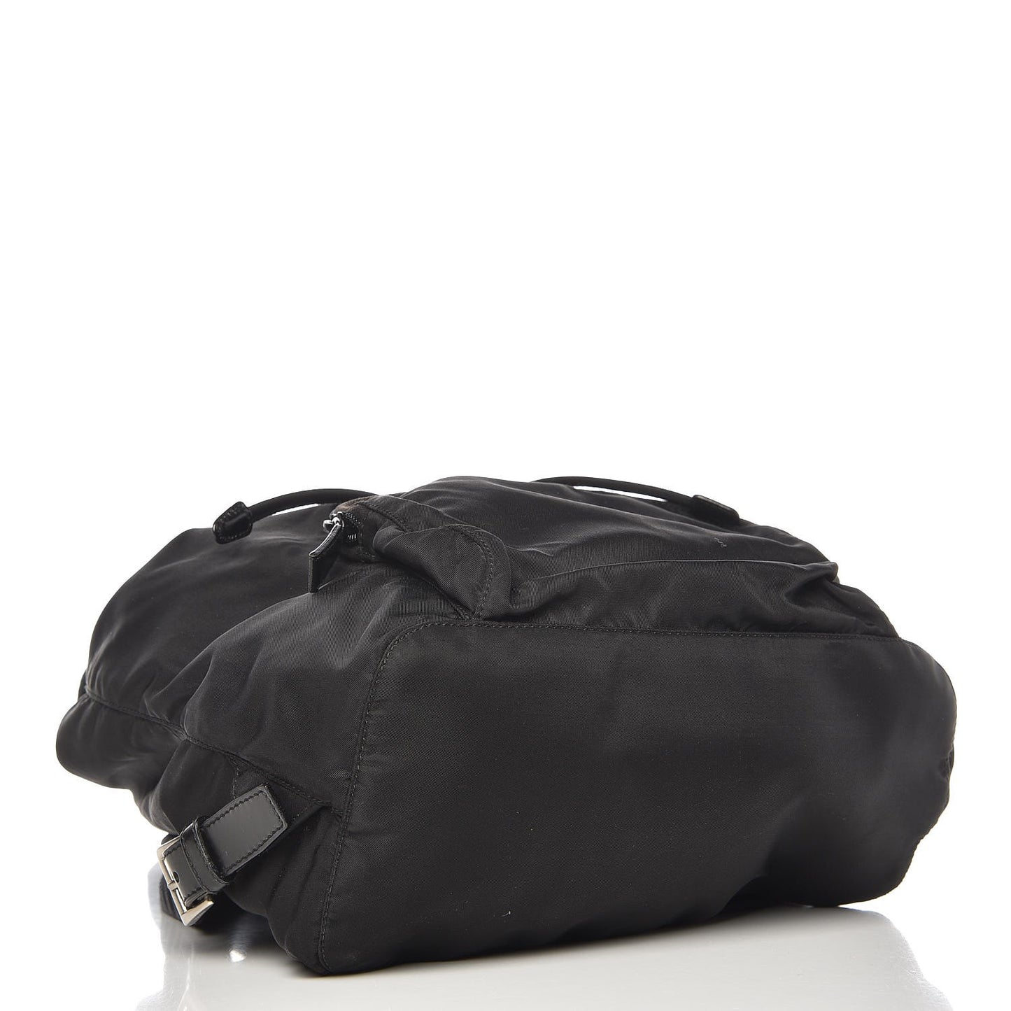 Nylon Cinch Backpack Black