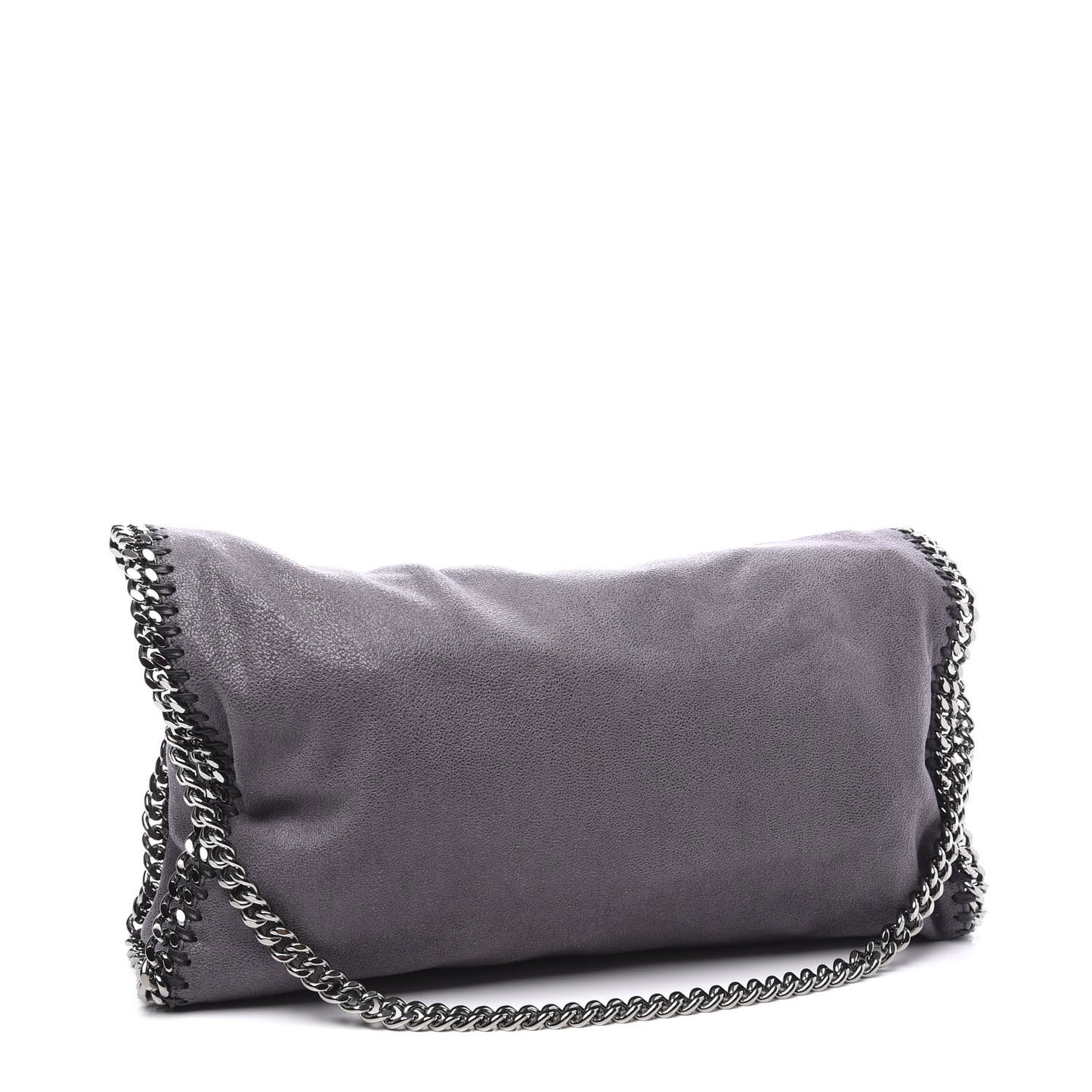 Shaggy Deer Falabella Fold Over Tote Grey