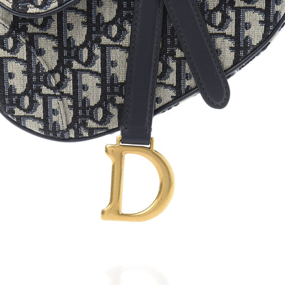 Christian Dior Oblique Mini Saddle Bag Blue 11 of 11
