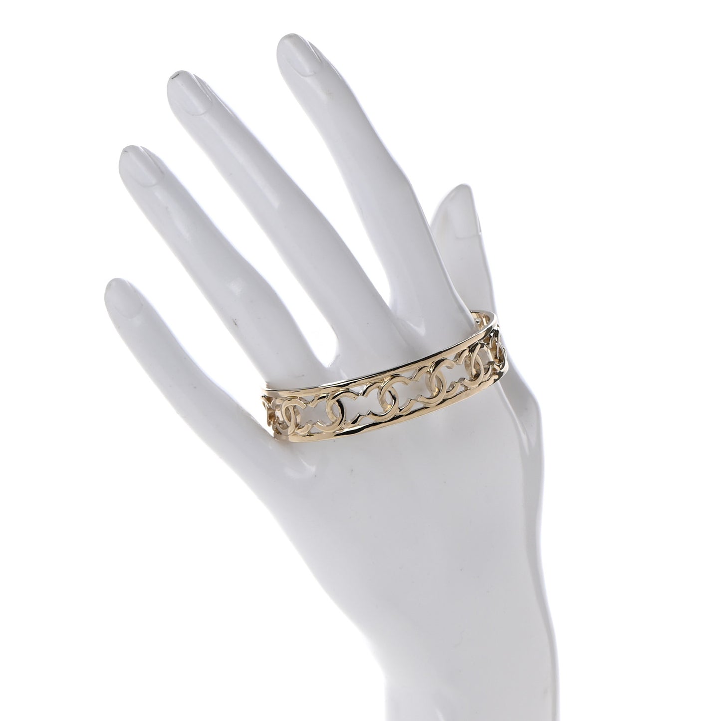 Metal Logo CC Cuff Gold
