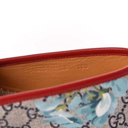 Gucci GG Supreme Monogram Blooms Espadrilles 38 Beige Blue Navy Hibiscus Red 9 of 11